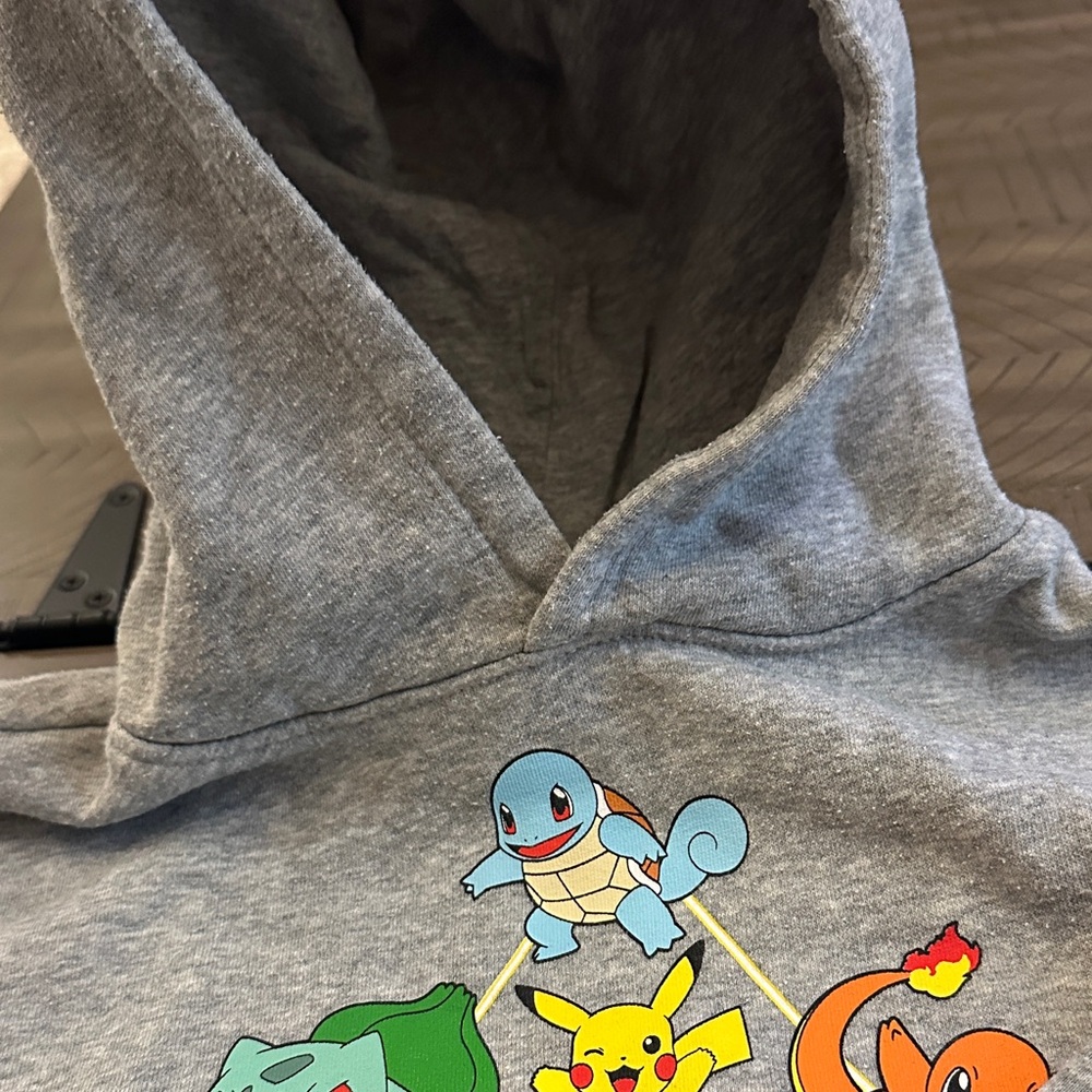 Pokémon Hooded Sweatshirt Gray Soft GAP - Picture 4 of 5